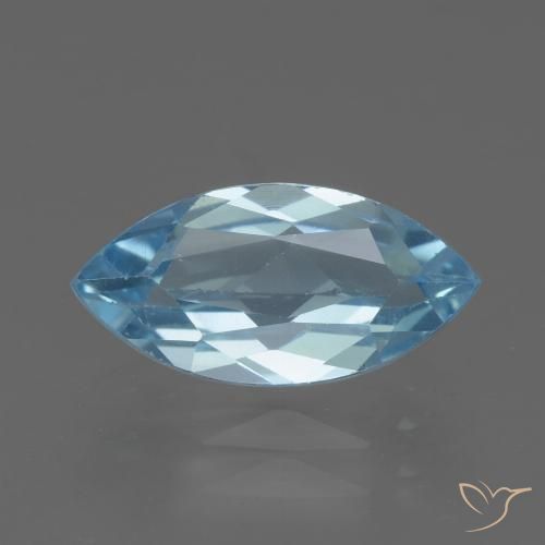 Topazio Blu svizzero naturale da 2.19 ct, Taglio marquise, VVS-VS