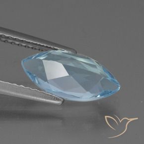 Topazio Blu svizzero naturale da 2.19 ct, Taglio marquise, VVS-VS