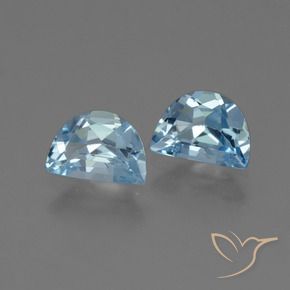 Gemme di Topazio Blu svizzero naturale da 1.99 ct, Taglio a fantasia, VVS-VS