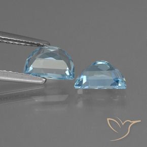 Gemme di Topazio Blu svizzero naturale da 1.99 ct, Taglio a fantasia, VVS-VS