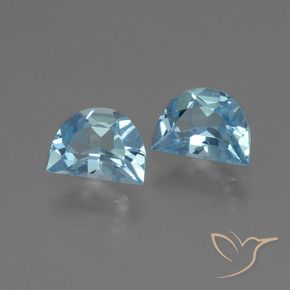 Gemme di Topazio Blu svizzero naturale da 2.02 ct, Taglio a fantasia, VVS-VS