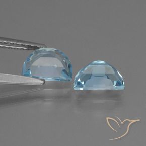 Gemme di Topazio Celeste naturale da 2.21 ct, Taglio a fantasia, VVS-VS
