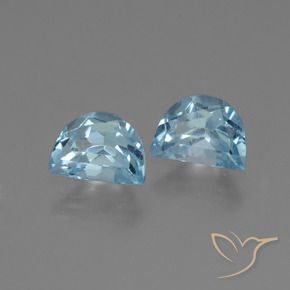 Gemme di Topazio Blu svizzero naturale da 2.06 ct, Taglio a fantasia, VVS-VS