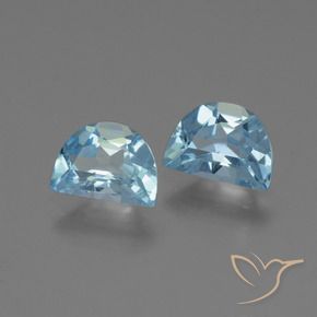 Gemme di Topazio Celeste naturale da 1.99 ct, Taglio a fantasia, VS