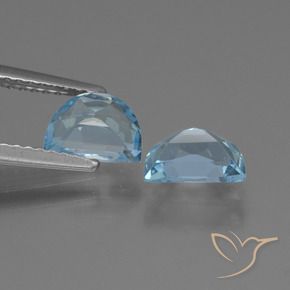 Gemme di Topazio Celeste naturale da 1.99 ct, Taglio a fantasia, VS
