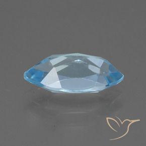 Topazio Celeste naturale da 2.52 ct, Taglio marquise, VVS