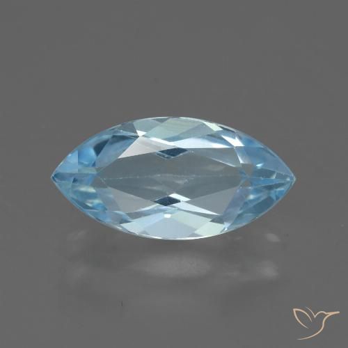 2.36ct Naturale Celeste Topazio, Taglio marquise, VVS-VS