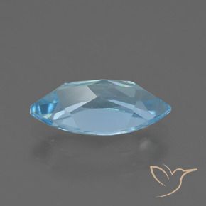 Topazio Celeste naturale da 2.35 ct, Taglio marquise, VVS-VS