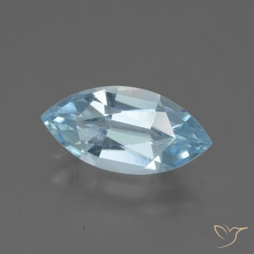 2.09ct Naturale Celeste Topazio, Taglio marquise, VVS-VS
