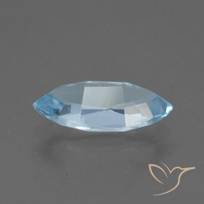 Topazio Celeste naturale da 2.09 ct, Taglio marquise, VVS-VS