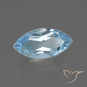 Topazio Celeste naturale da 2.40 ct, Taglio marquise, VVS