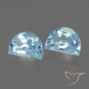 Gemme di Topazio Celeste naturale da 2.11 ct, Taglio a fantasia, VS