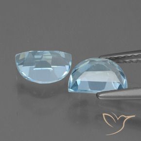 Gemme di Topazio Celeste naturale da 2.11 ct, Taglio a fantasia, VS