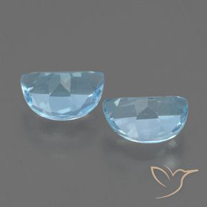 Gemme di Topazio Celeste naturale da 2.19 ct, Taglio a fantasia, VS