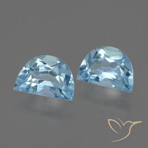 Gemme di Topazio Celeste naturale da 1.84 ct, Taglio a fantasia, VS