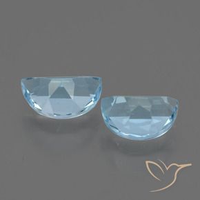 Gemme di Topazio Celeste naturale da 1.84 ct, Taglio a fantasia, VS