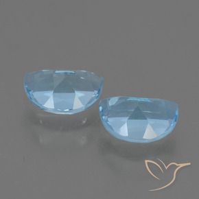 Gemme di Topazio Blu svizzero naturale da 2.03 ct, Taglio a fantasia, VVS-VS