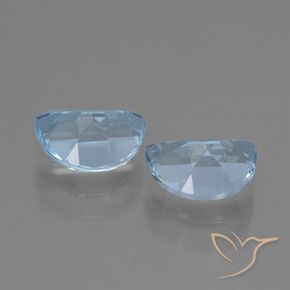 Gemme di Topazio Celeste naturale da 1.88 ct, Taglio a fantasia, VS