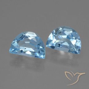 Gemme di Topazio Blu svizzero naturale da 1.86 ct, Taglio a fantasia, VS