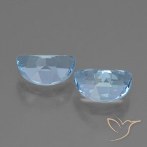 Gemme di Topazio Blu svizzero naturale da 1.86 ct, Taglio a fantasia, VS