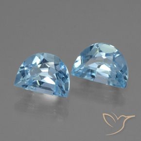 Gemme di Topazio Blu svizzero naturale da 2.09 ct, Taglio a fantasia, VVS-VS