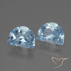 Gemme di Topazio Celeste naturale da 2.07 ct, Taglio a fantasia, VVS-VS