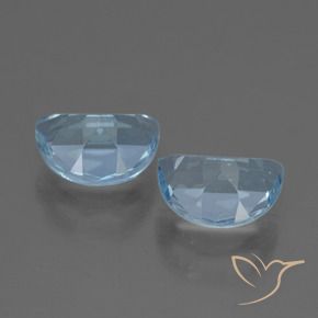 Gemme di Topazio Celeste naturale da 2.07 ct, Taglio a fantasia, VVS-VS