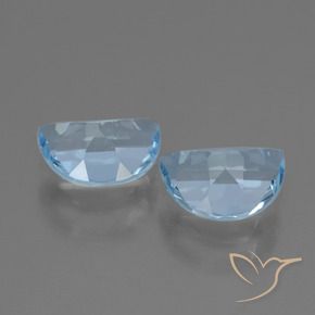 Gemme di Topazio Blu svizzero naturale da 1.91 ct, Taglio a fantasia, VVS-VS
