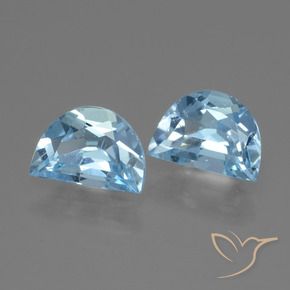 Gemme di Topazio Blu svizzero naturale da 1.84 ct, Taglio a fantasia, VS