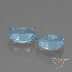 Gemme di Topazio Blu svizzero naturale da 1.84 ct, Taglio a fantasia, VS