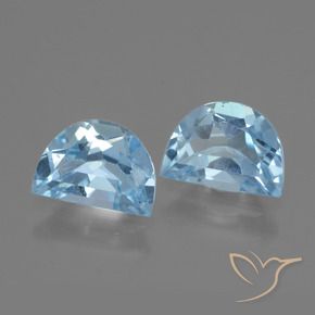 Gemme di Topazio Blu svizzero naturale da 1.92 ct, Taglio a fantasia, VS