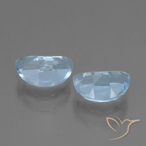 Gemme di Topazio Blu svizzero naturale da 1.92 ct, Taglio a fantasia, VS