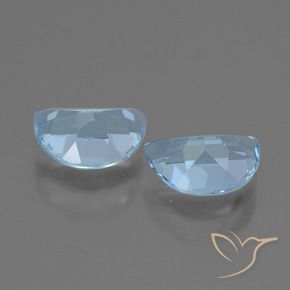 Gemme di Topazio Blu svizzero naturale da 1.86 ct, Taglio a fantasia, VS