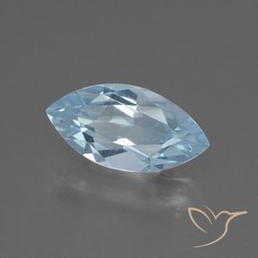 Topazio Celeste naturale da 2.47 ct, Taglio marquise, VVS