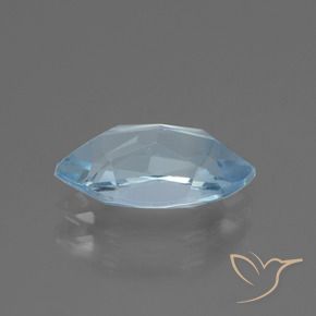 Topazio Celeste naturale da 2.56 ct, Taglio marquise, VVS