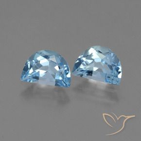 Gemme di Topazio Blu svizzero naturale da 2.01 ct, Taglio a fantasia, VS