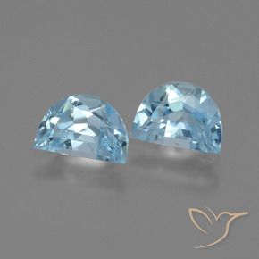 Gemme di Topazio Celeste naturale da 2.05 ct, Taglio a fantasia, VS