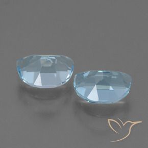 Gemme di Topazio Celeste naturale da 2.17 ct, Taglio a fantasia, VS