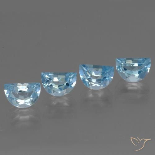 3.97ctw Naturale Blu svizzero Topazio, Taglio a fantasia, VS