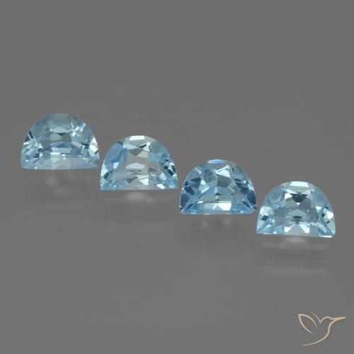 3.86ctw Naturale Celeste Topazio, Taglio a fantasia, VVS-VS