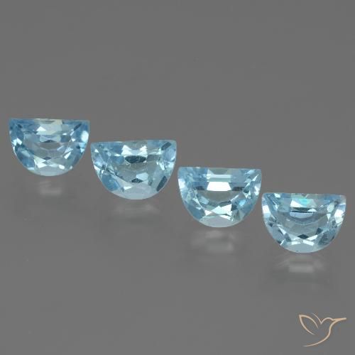 3.94ctw Naturale Celeste Topazio, Taglio a fantasia, VS
