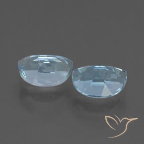 Gemme di Topazio Celeste naturale da 2.16 ct, Taglio a fantasia, VVS-VS