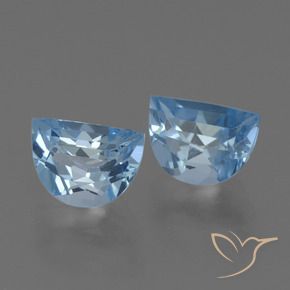 Gemme di Topazio Celeste naturale da 2.39 ct, Taglio a fantasia, VS