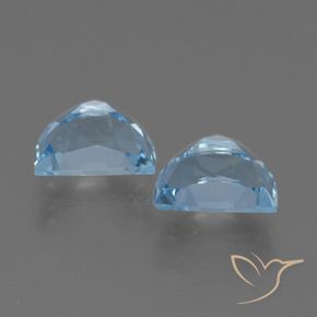 Gemme di Topazio Celeste naturale da 2.39 ct, Taglio a fantasia, VS