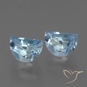 Gemme di Topazio Celeste naturale da 2.36 ct, Taglio a fantasia, VS