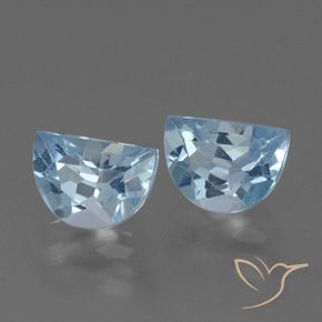 Gemme di Topazio Celeste naturale da 2.24 ct, Taglio a fantasia, VS