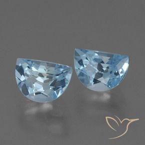 Gemme di Topazio Celeste naturale da 2.15 ct, Taglio a fantasia, VS