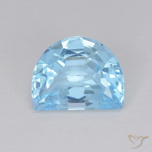 3.48ct Naturale Celeste Topazio, Taglio a fantasia, VVS