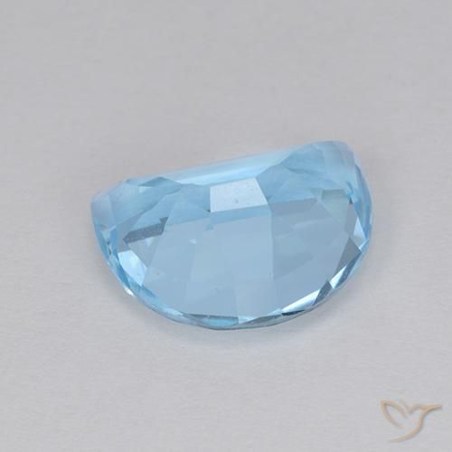 Topazio Celeste naturale da 3.48 ct, Taglio a fantasia, VVS