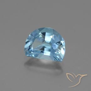 Topazio Blu svizzero naturale da 2.30 ct, Taglio a fantasia, VVS